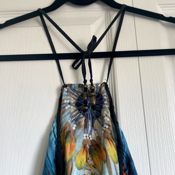 Jean Paul Gaultier Vintage Soleil Designer 1990s Printed Halter Dress - Picture 6 of 14